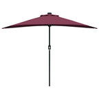Ombrello da giardino Rosso Bordeaux 294 x 150 x 224 cm
