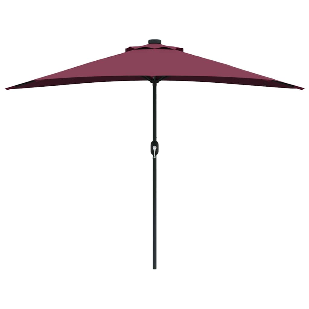 Ombrello da giardino Rosso Bordeaux 294 x 150 x 224 cm
