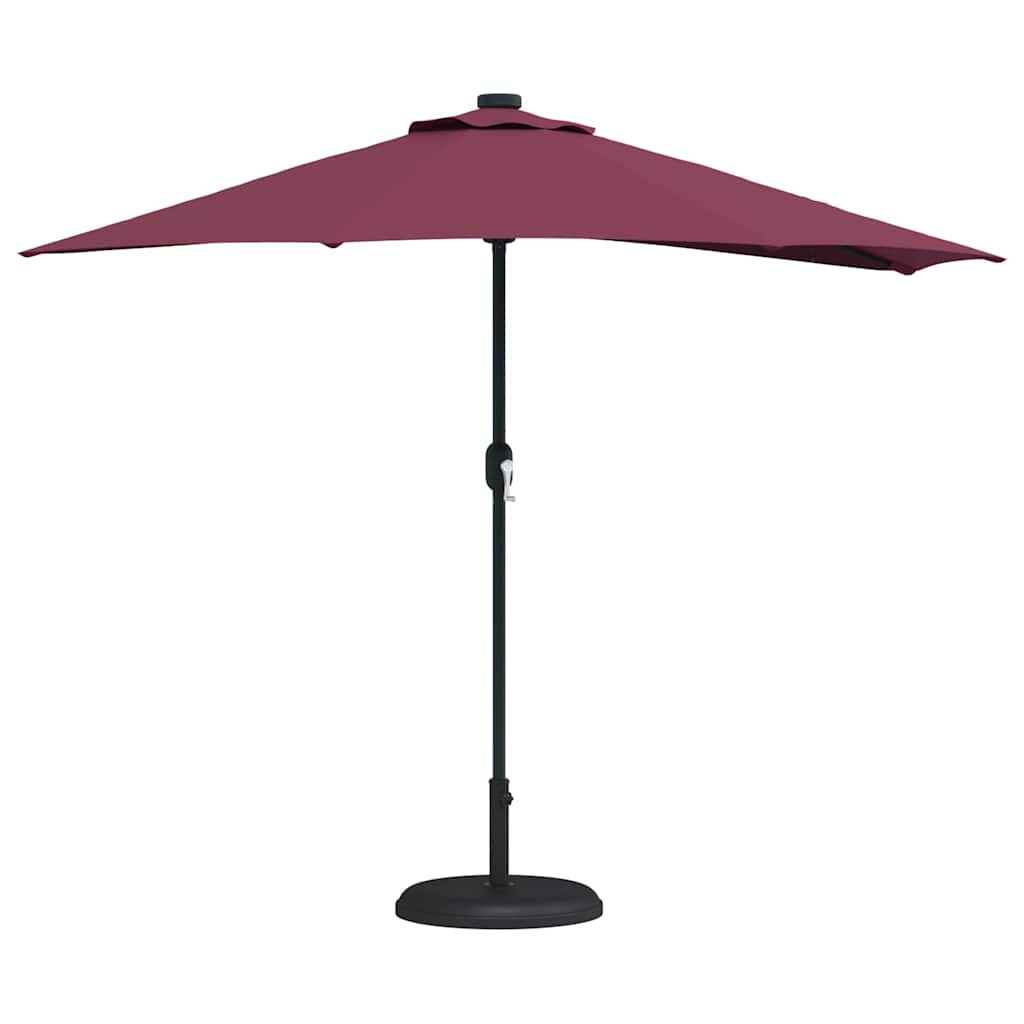 Ombrello da giardino Rosso Bordeaux 294 x 150 x 224 cm