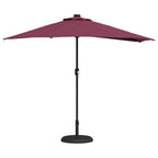 Ombrello da giardino Rosso Bordeaux 294 x 150 x 224 cm