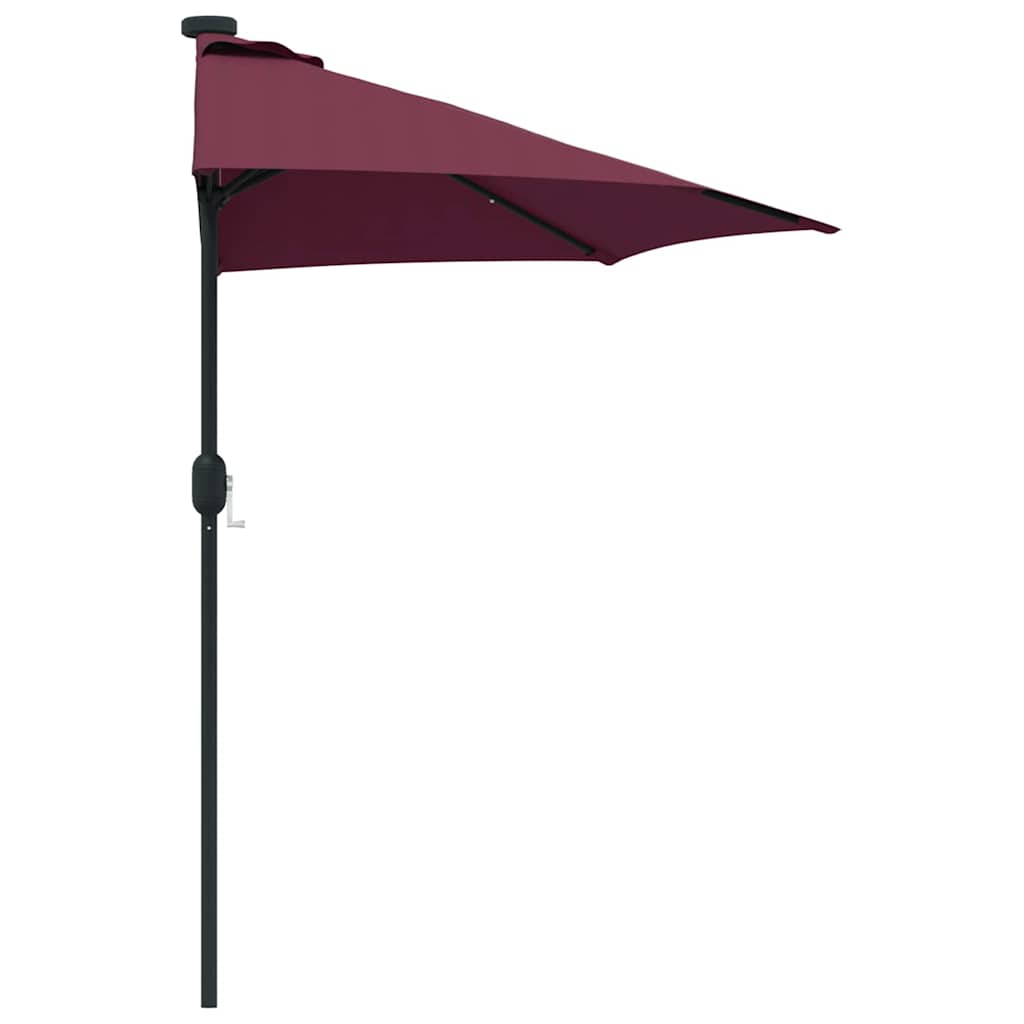 Ombrello da giardino Rosso Bordeaux 294 x 150 x 224 cm