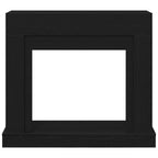 Cornice per Camino Rovere Nero 100x30x87,5 cm in Truciolato