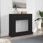 Cornice per Camino Rovere Nero 100x30x87,5 cm in Truciolato