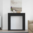 Cornice per Camino Rovere Nero 100x20x100 cm in Truciolato