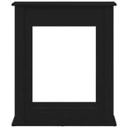 Cornice per Camino Rovere Nero 75x20x87,5 cm in Truciolato