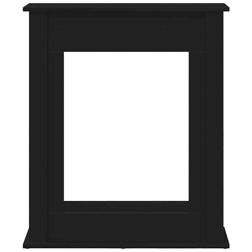 Cornice per Camino Rovere Nero 75x20x87,5 cm in Truciolato