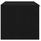 Lettiera per gatti in rovere nero 80x50x45 cm in legno ingegnerizzato