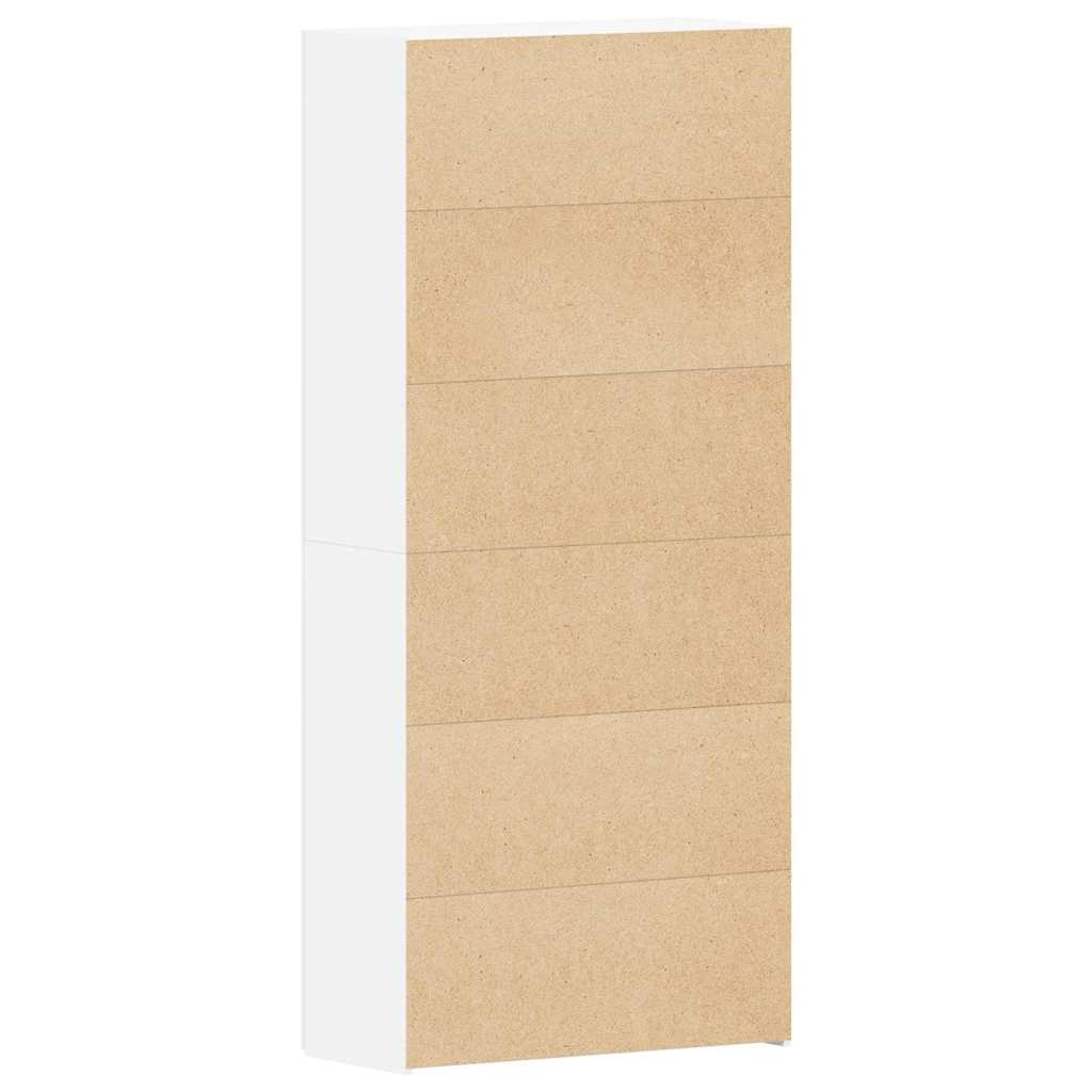 Mobile per scarpe Bianco 80 x 35.5 x 180 cm Legno multistrato