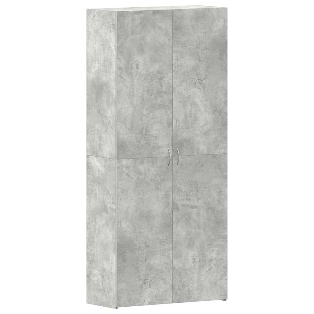 Mobile per scarpe Grigio 80 x 35.5 x 180 cm Legno multistrato