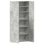 Mobile per scarpe Grigio 80 x 35.5 x 180 cm Legno multistrato