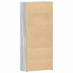 Mobile per scarpe Grigio 80 x 35.5 x 180 cm Legno multistrato
