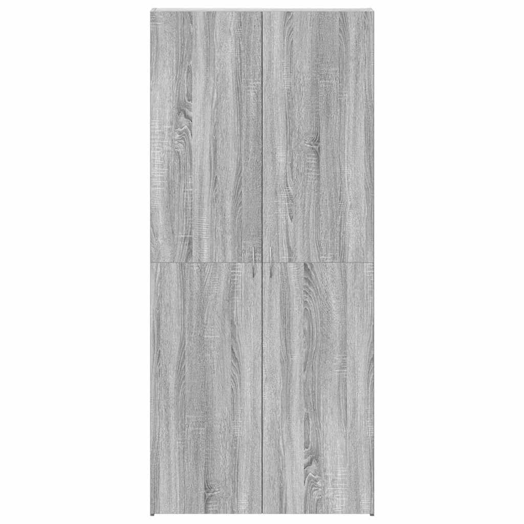 Mobile per scarpe Grigio 80 x 35.5 x 180 cm Legno multistrato