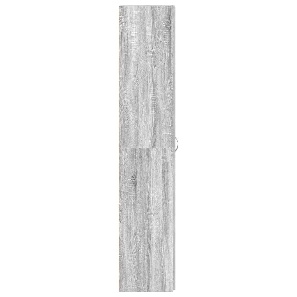 Mobile per scarpe Grigio 80 x 35.5 x 180 cm Legno multistrato