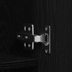Mobile per scarpe Nero 80 x 35.5 x 180 cm Legno multistrato