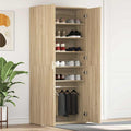 Mobile per scarpe con porta Rovere Sonoma