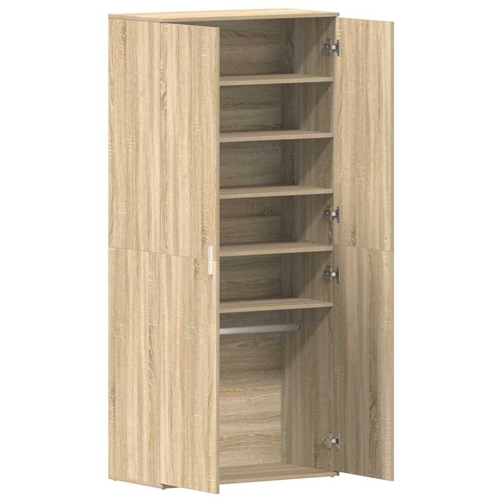 Mobile per scarpe con porta Rovere Sonoma