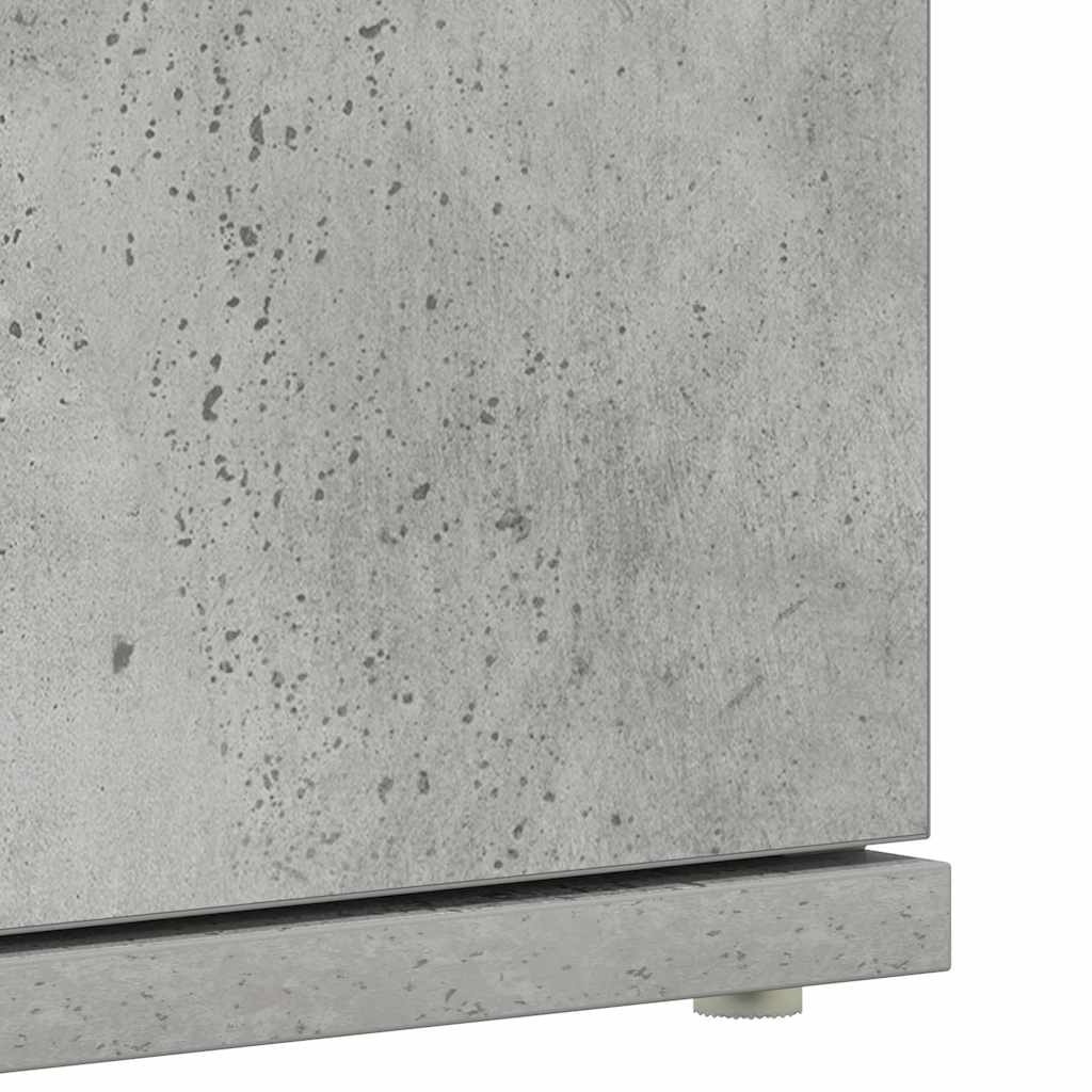 Mobile per scarpe con porta Grigio Cemento
