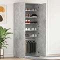 Mobile per scarpe con porta Grigio Cemento