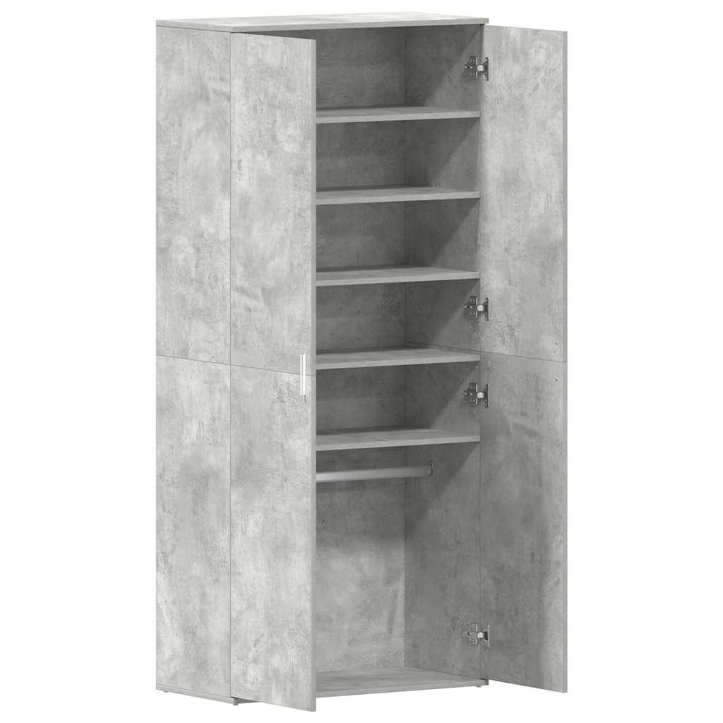 Mobile per scarpe con porta Grigio Cemento