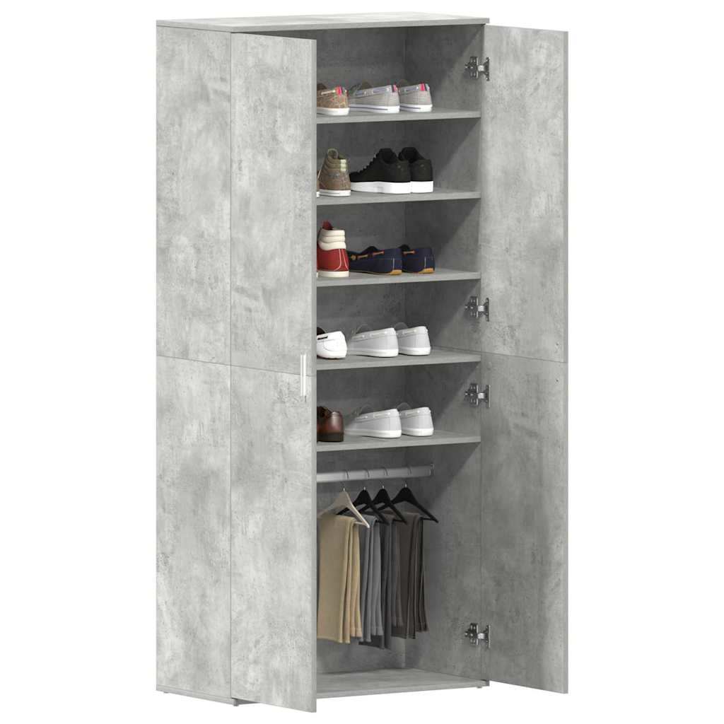 Mobile per scarpe con porta Grigio Cemento