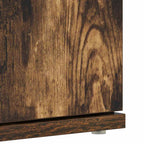 Mobile per scarpe con lo scaffale Rovere fumé 80 x 39 x 178 cm