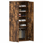 Mobile per scarpe con lo scaffale Rovere fumé 80 x 39 x 178 cm