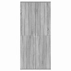 Mobile per scarpe con porta Grigio Sonoma 80 x 39 x 178 cm