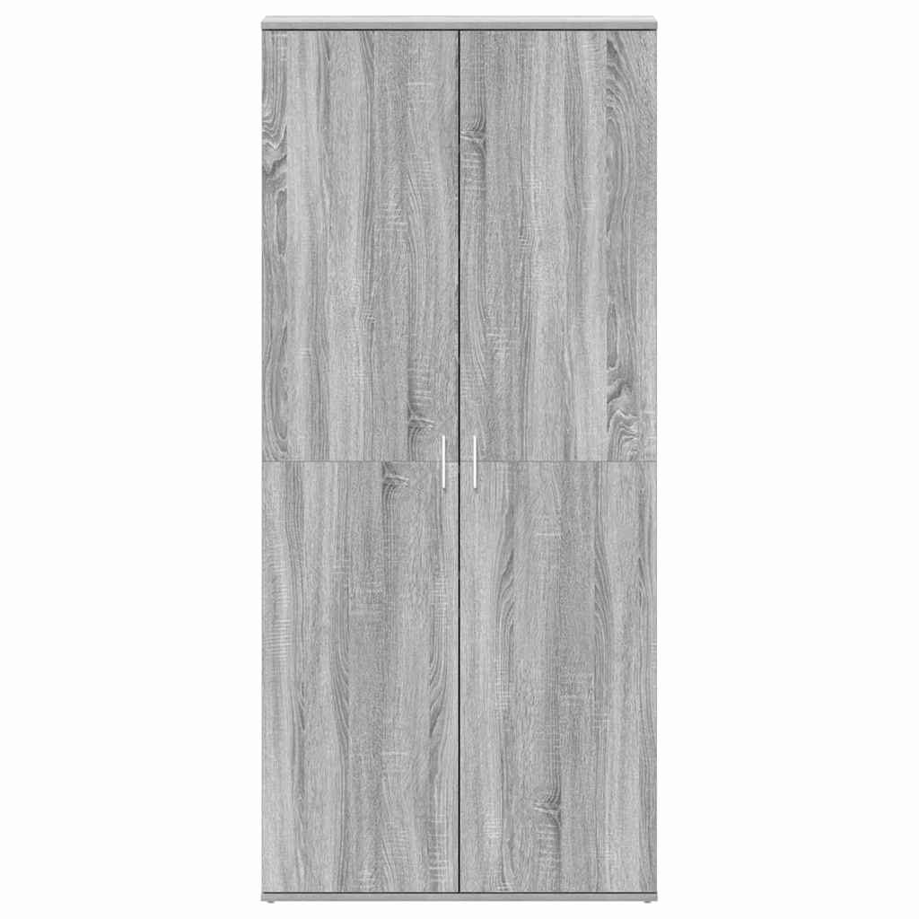 Mobile per scarpe con porta Grigio Sonoma 80 x 39 x 178 cm