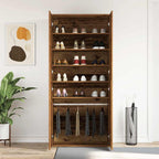 Mobile per scarpe con porta Legno vecchio 80 x 39 x 178 cm