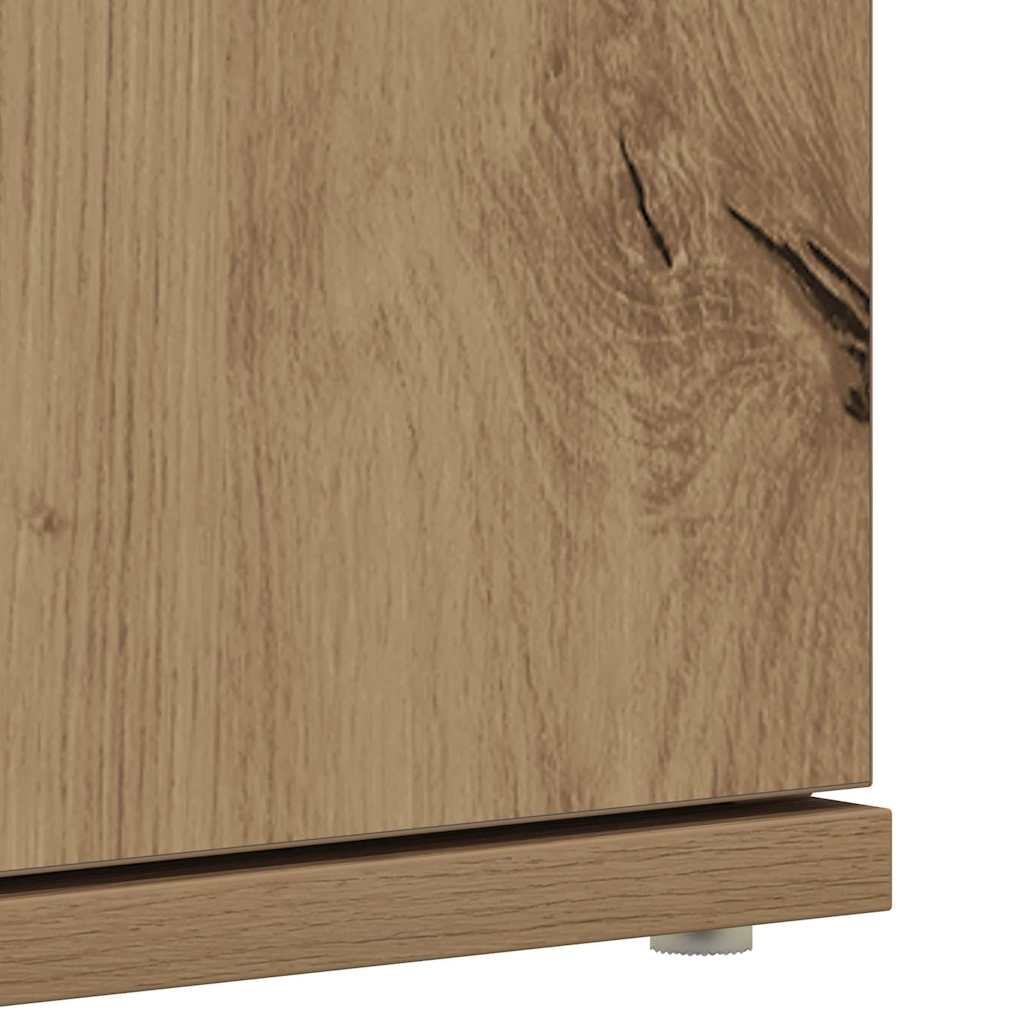 Mobile per scarpe con porta Rovere artigianale 80 x 39 x 178 cm
