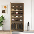 Mobile per scarpe con porta Rovere artigianale 80 x 39 x 178 cm