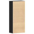 Mobile per scarpe con lo scaffale Rovere Nero 80 x 39 x 178 cm