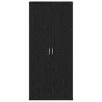 Mobile per scarpe con lo scaffale Rovere Nero 80 x 39 x 178 cm
