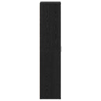 Mobile per scarpe con lo scaffale Rovere Nero 80 x 39 x 178 cm