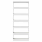 Armadio per Libri Bianco 80 x 30 x 198 cm Legno multistrato