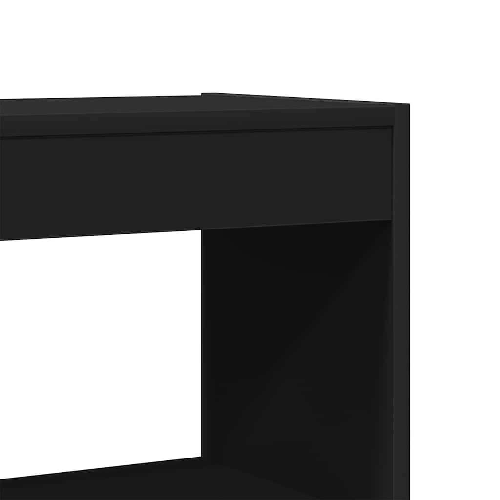 Armadio per Libri Nero 80 x 30 x 198 cm Legno multistrato
