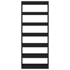 Armadio per Libri Nero 80 x 30 x 198 cm Legno multistrato