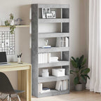 Armadio per Libri Grigio cemento