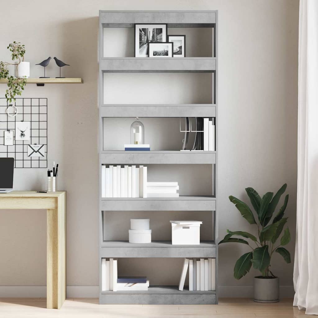 Armadio per Libri Grigio cemento