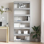 Armadio per Libri Grigio cemento