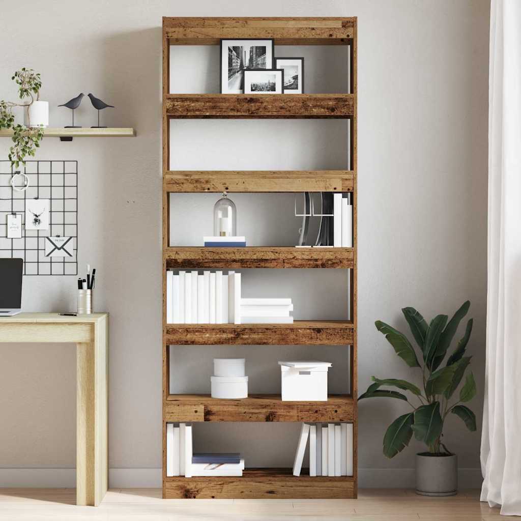 Armadio per Libri Legno vecchio 80 x 30 x 198 cm