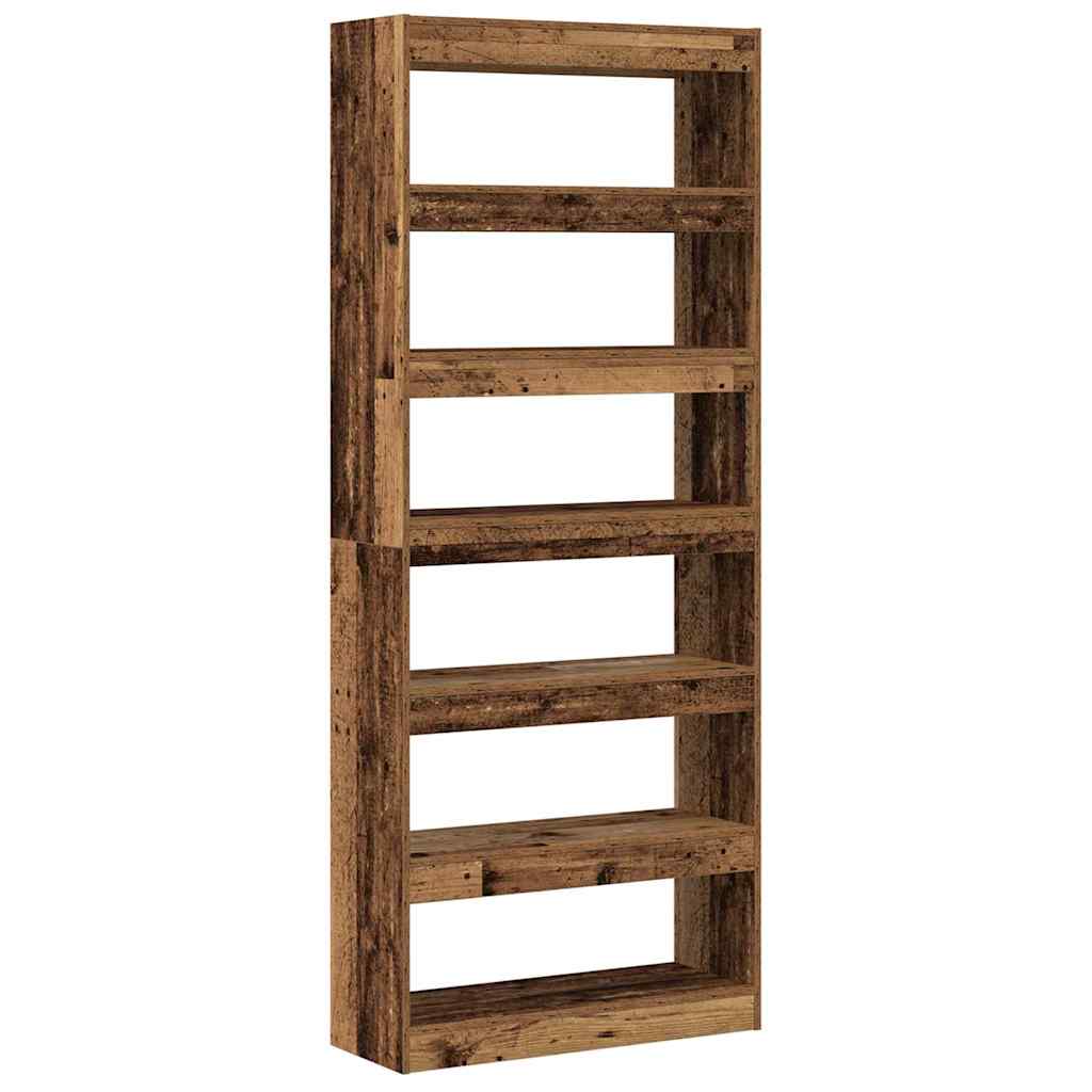 Armadio per Libri Legno vecchio 80 x 30 x 198 cm