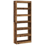Armadio per Libri Legno vecchio 80 x 30 x 198 cm