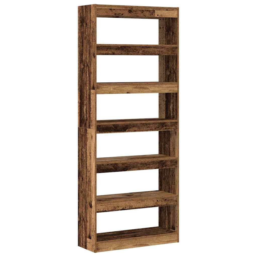 Armadio per Libri Legno vecchio 80 x 30 x 198 cm
