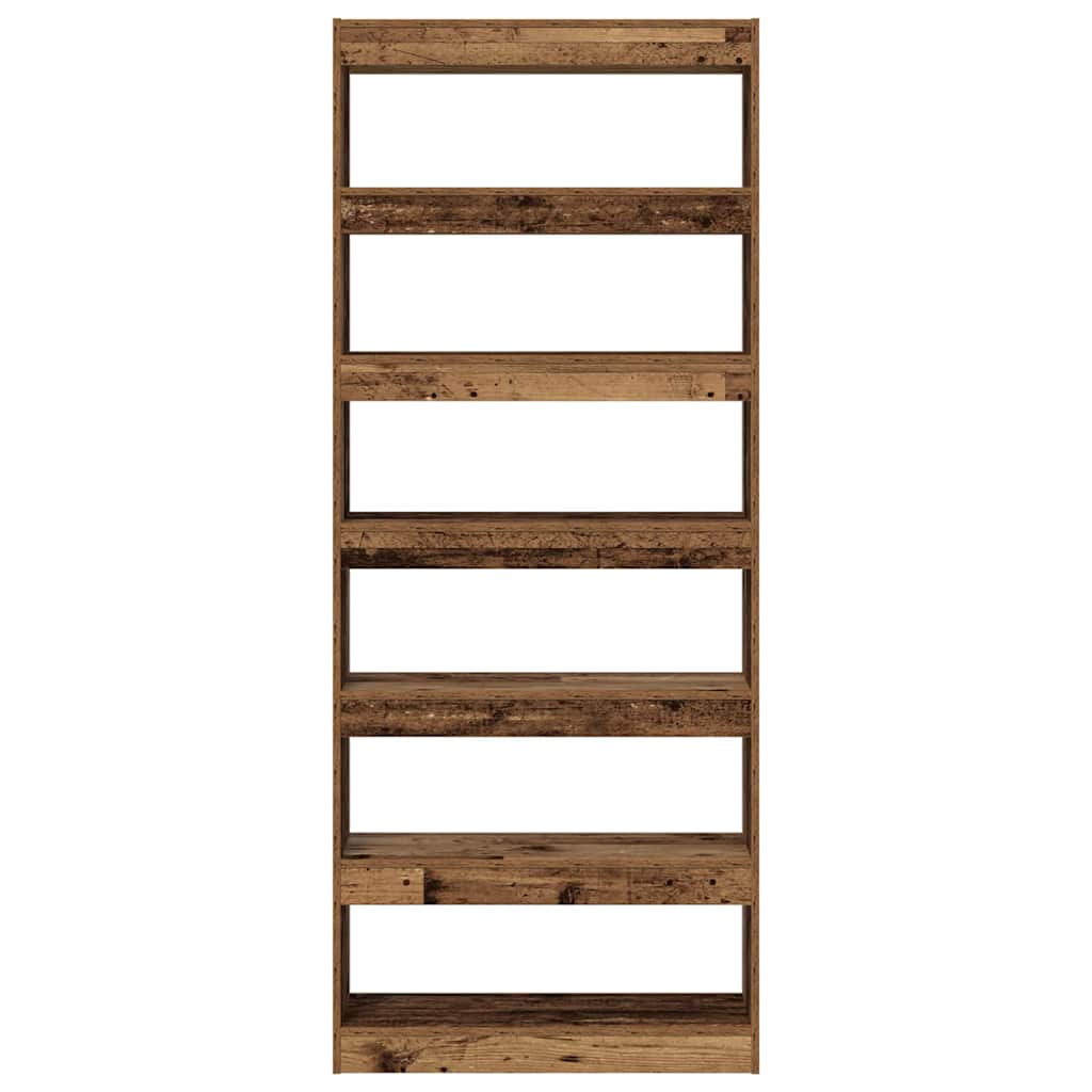 Armadio per Libri Legno vecchio 80 x 30 x 198 cm