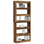 Armadio per Libri Legno vecchio 80 x 30 x 198 cm