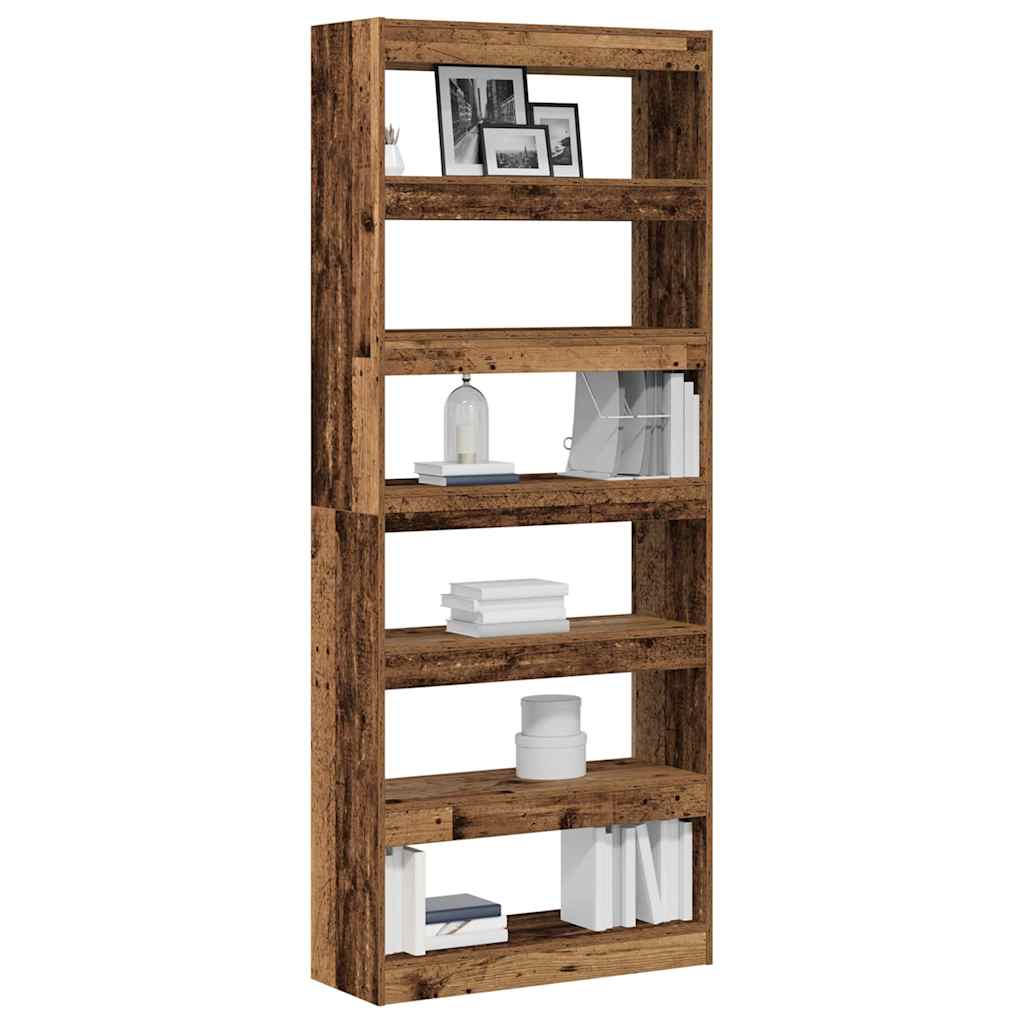 Armadio per Libri Legno vecchio 80 x 30 x 198 cm