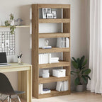 Armadio per Libri Rovere artigianale 80 x 30 x 198 cm
