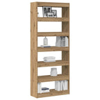 Armadio per Libri Rovere artigianale 80 x 30 x 198 cm
