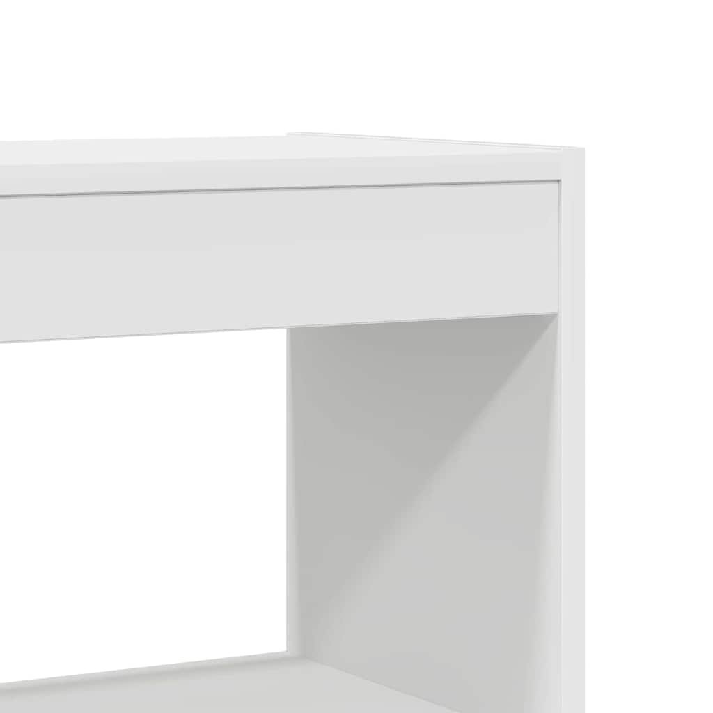 Armadio per Libri Bianco 100 x 30 x 198 cm Legno multistrato